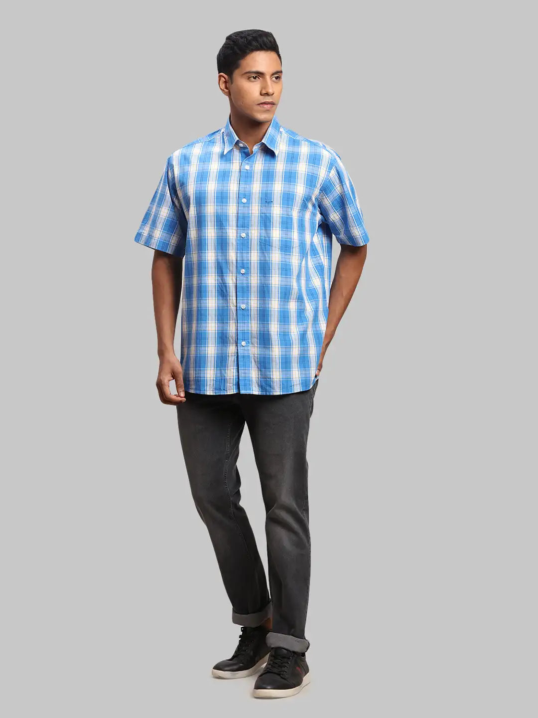 Men Regular Fit Light Green Shirt