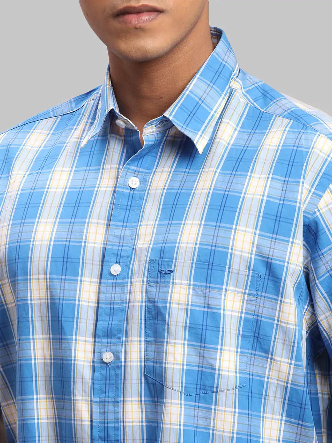 Men Regular Fit Light Green Shirt