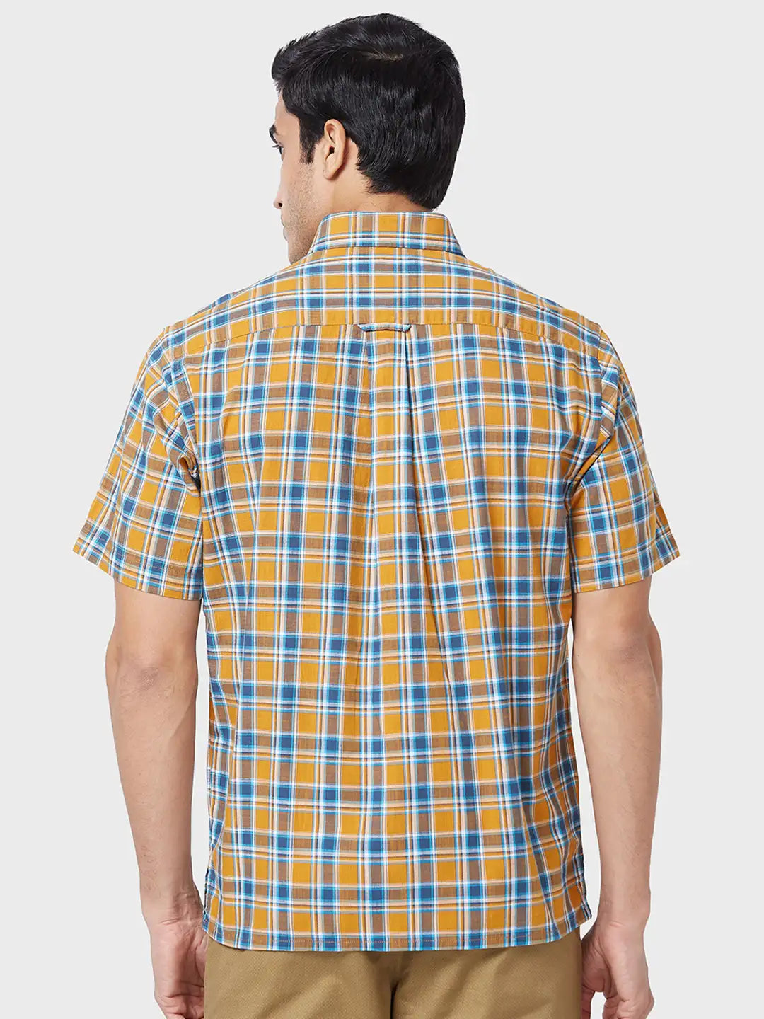 Men Slim Fit Grey Shirt