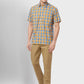 Men Slim Fit Grey Shirt