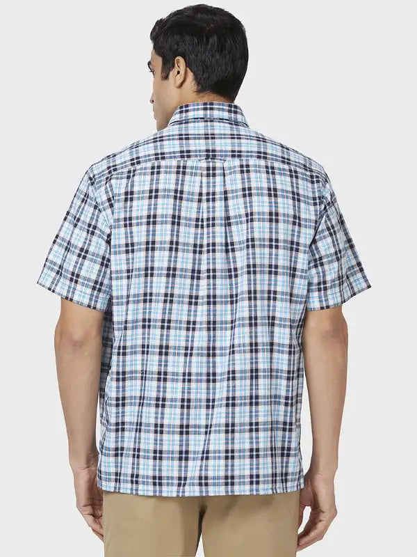 Men Classic Fit Blue Shirt