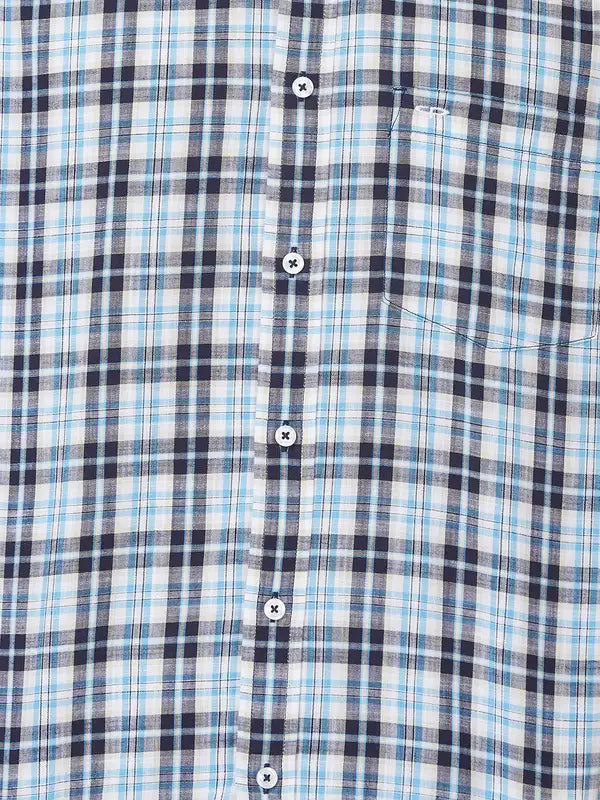 Men Classic Fit Blue Shirt