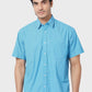 Men Slim Fit Blue Shirt