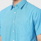 Men Slim Fit Blue Shirt