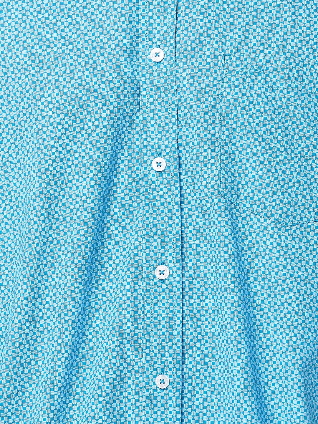 Men Slim Fit Blue Shirt