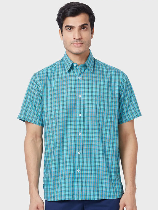 Men Classic Fit Orange Shirt