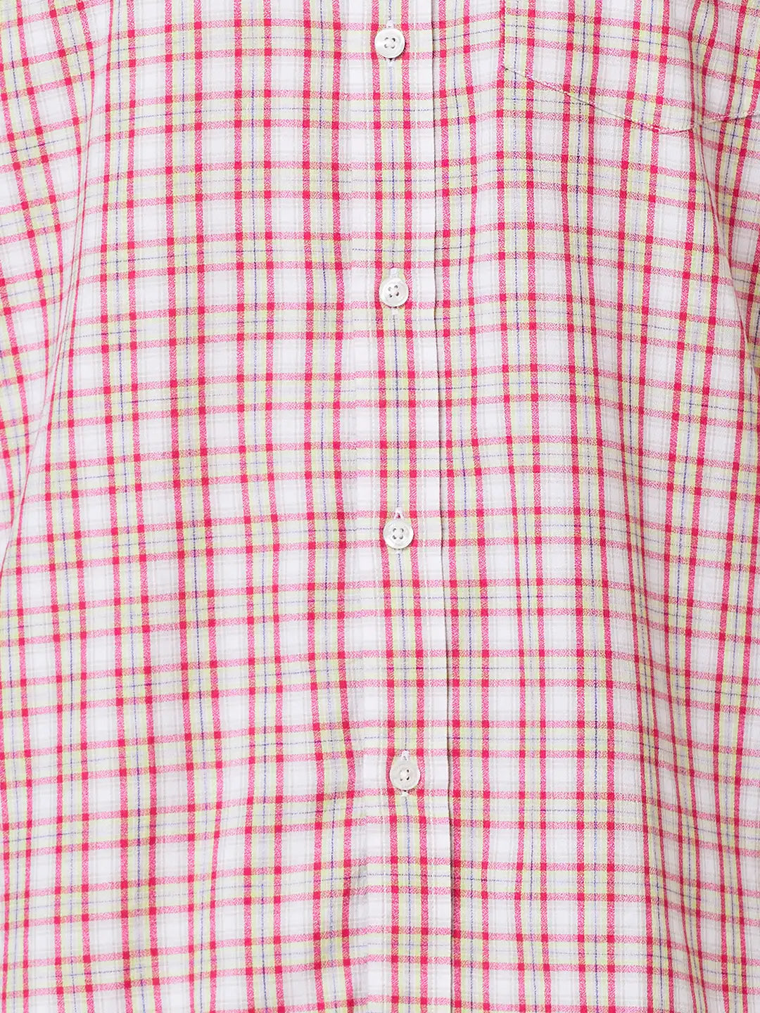 Men Classic Fit Yellow Shirt