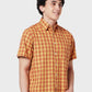 Men Classic Fit Yellow Shirt