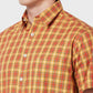 Men Classic Fit Yellow Shirt