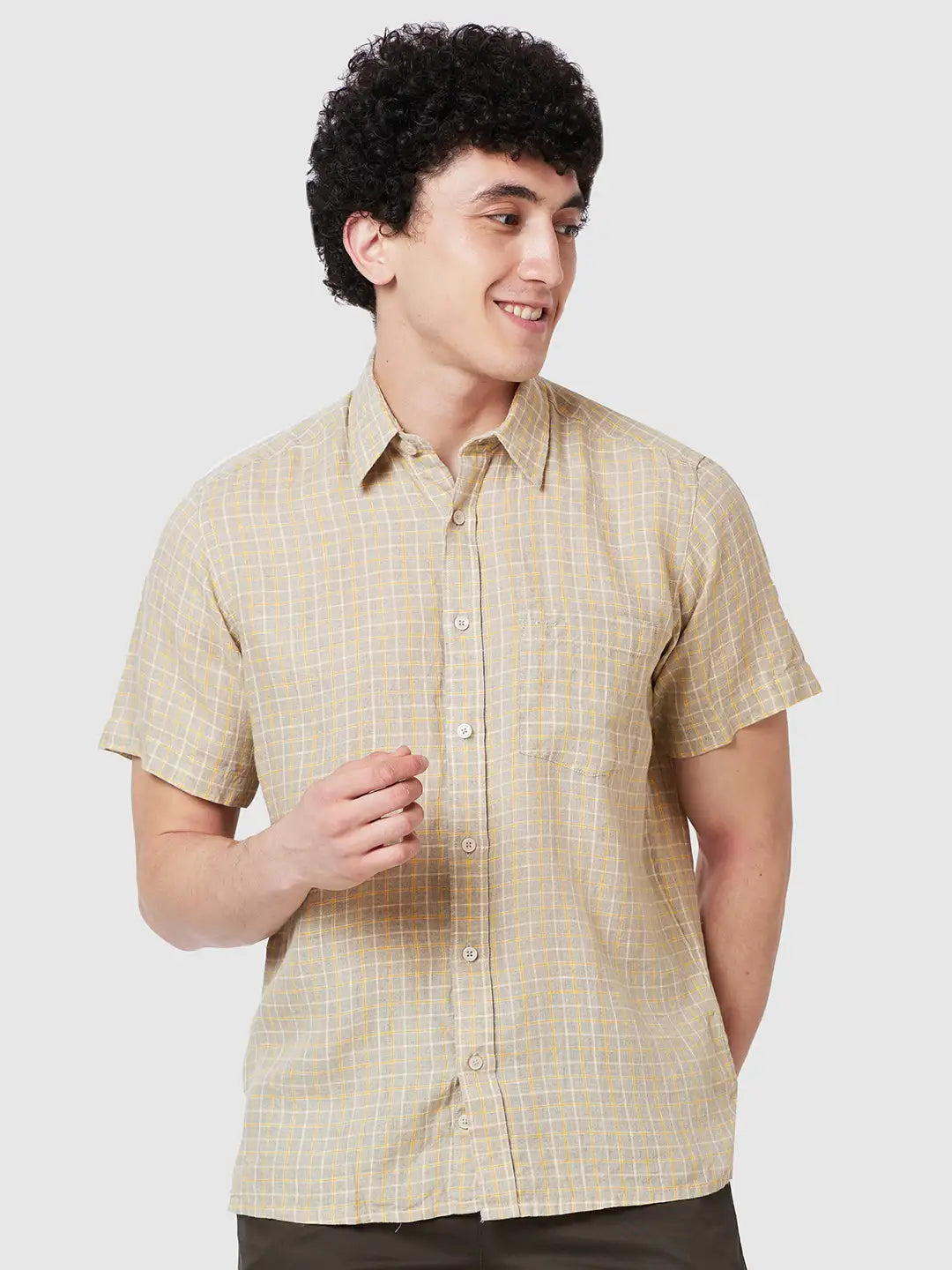 Men Classic Fit Blue Shirt