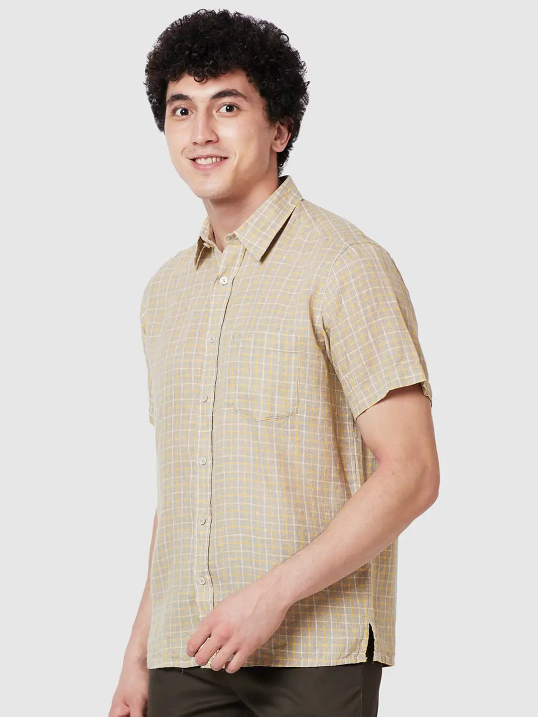 Men Classic Fit Blue Shirt