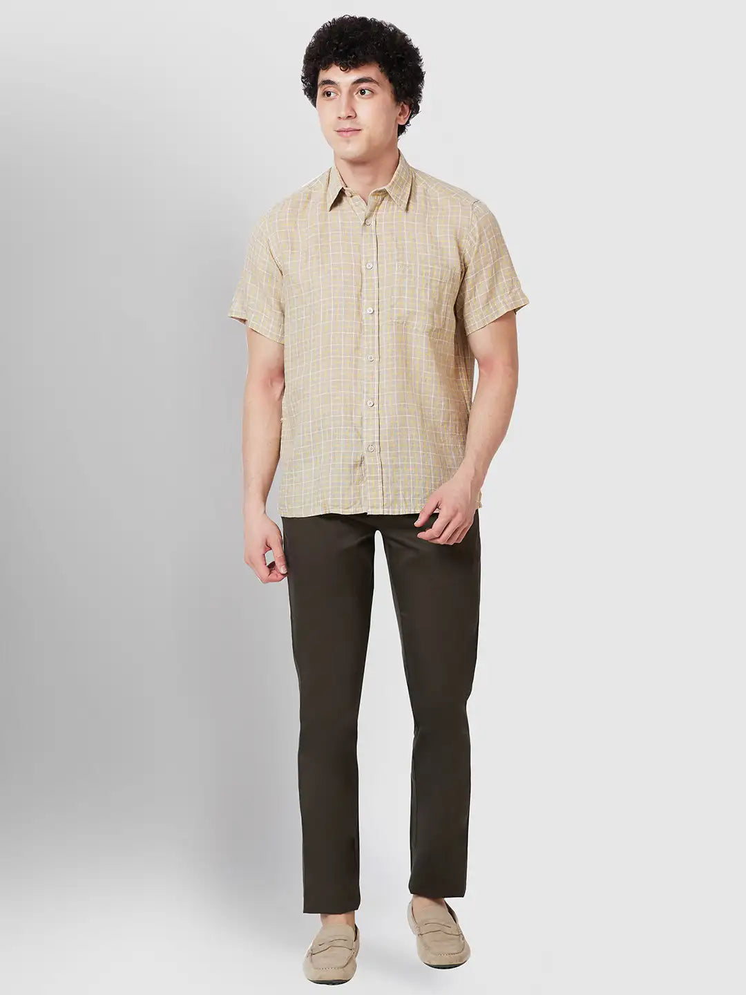 Men Classic Fit Blue Shirt