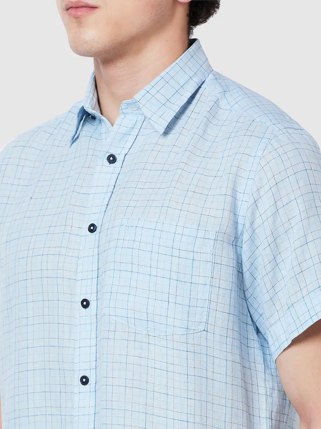 Men Classic Fit Brown Shirt