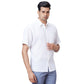 Men Yellow Classic Fit Solid Linen Half Sleeve Shirts