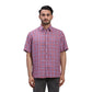 ColorPlus Men Red Checks Comfort Fit Linen Half Sleeve Shirt