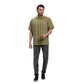 ColorPlus Men Blue Print Comfort Fit Cotton Half Sleeve Shirt
