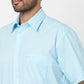 ColorPlus Men Orange Print Comfort Fit Cotton Half Sleeve Shirt