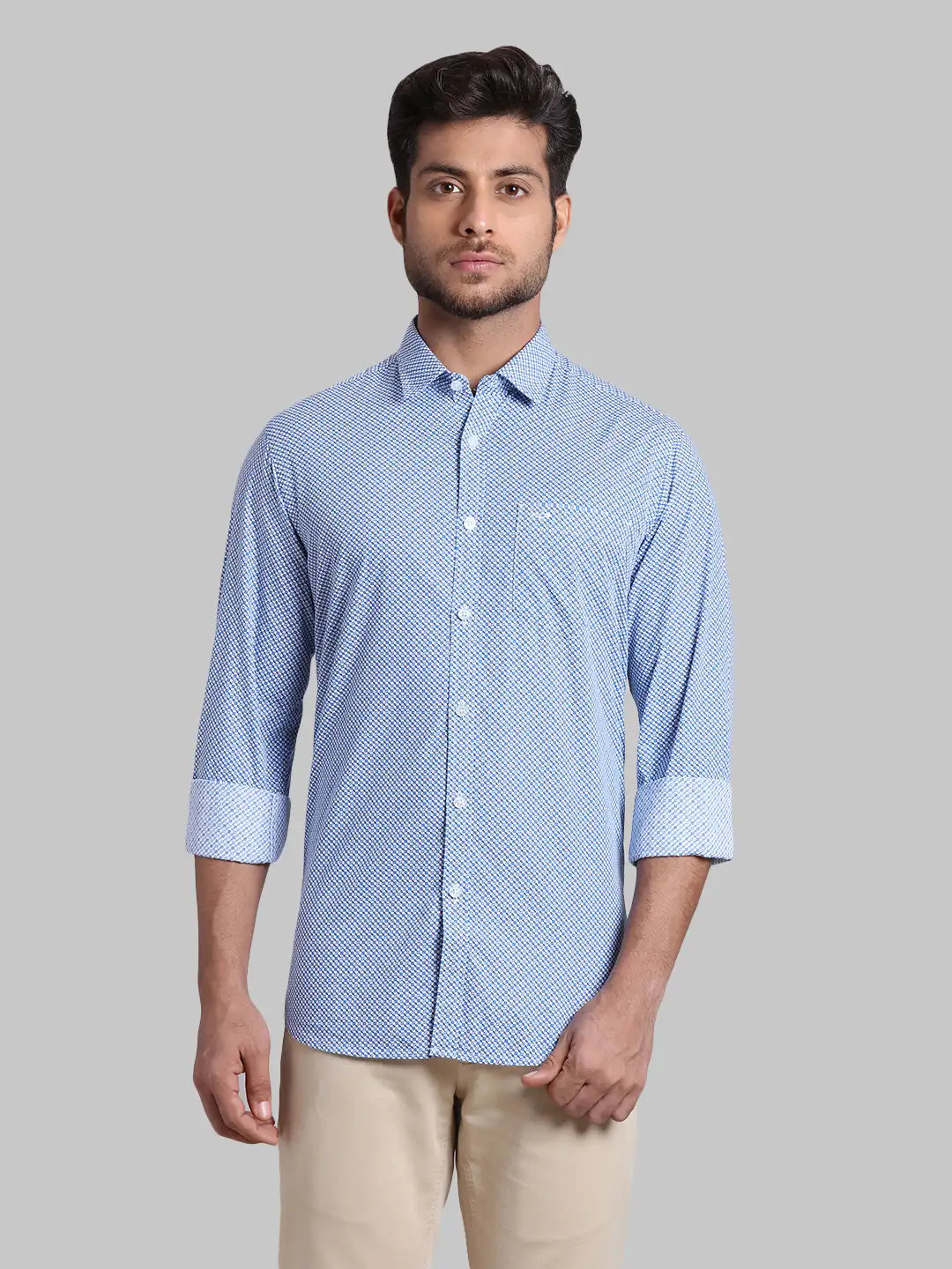 Men Regular Fit  Green Shirt