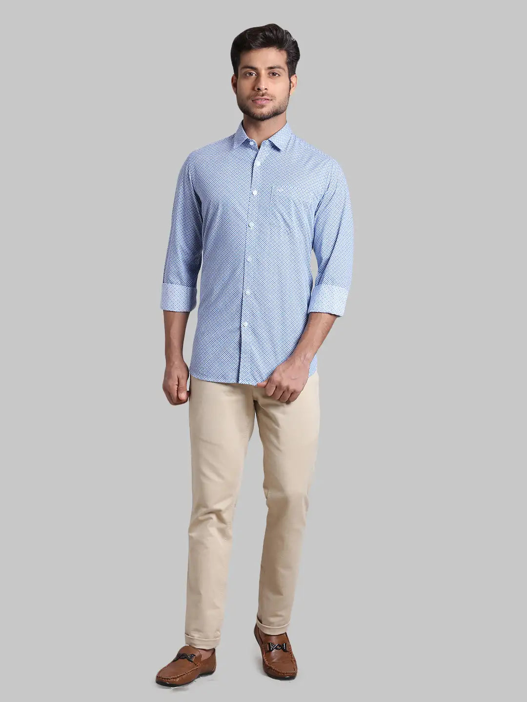 Men Regular Fit  Green Shirt