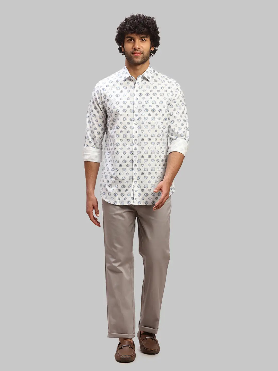 Men Regular Fit Blue Shirt