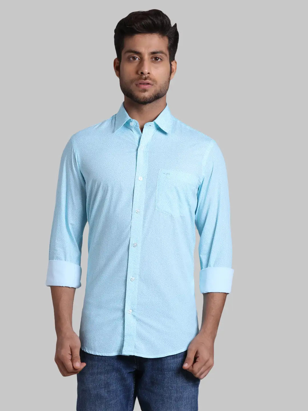 Men Regular Fit  Yellow Shirt