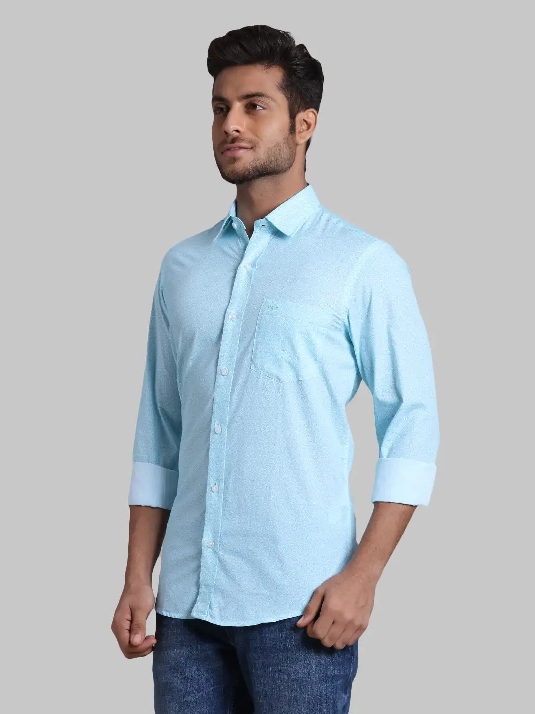 Men Regular Fit  Yellow Shirt