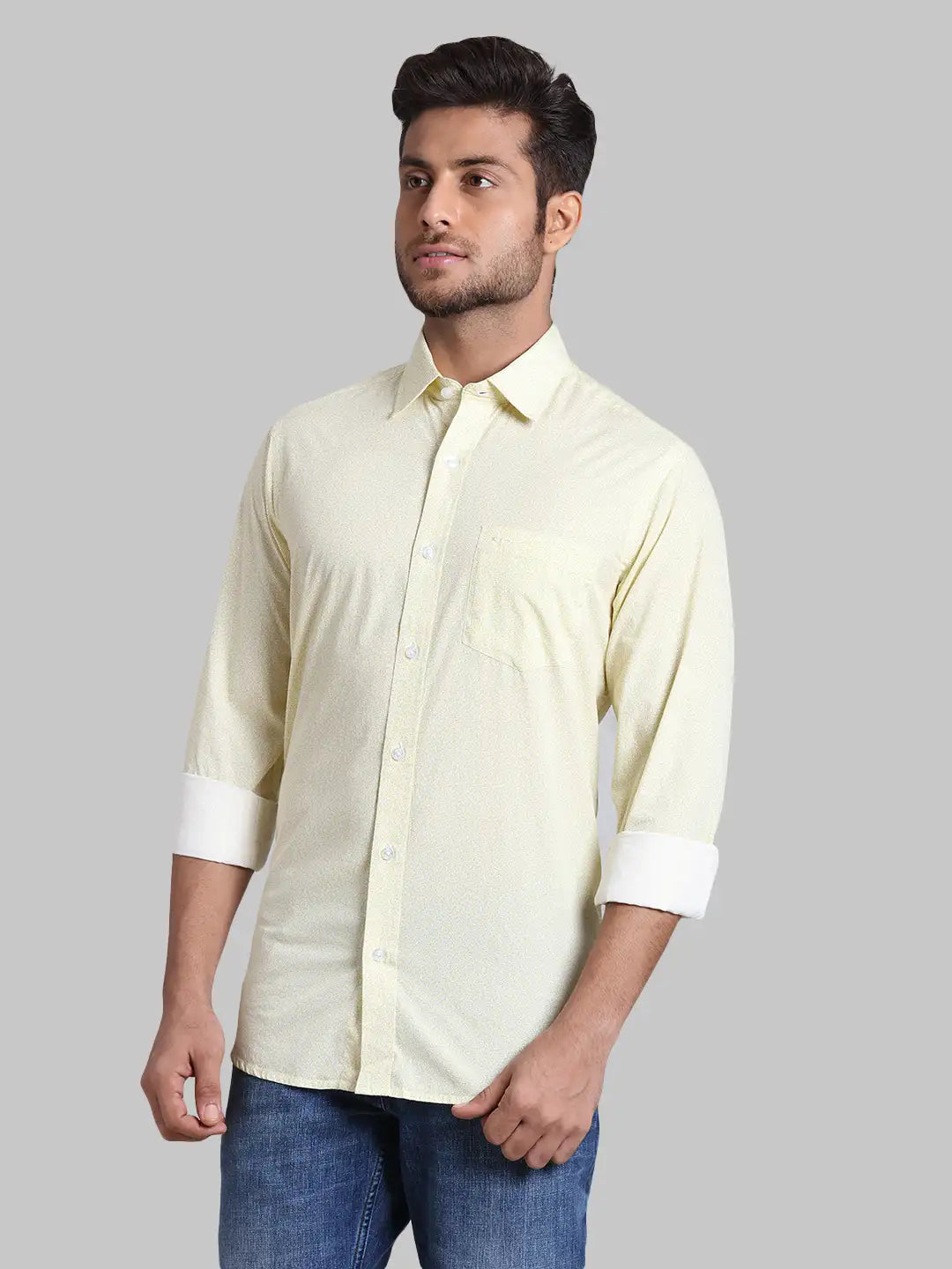 Men Regular Fit  Blue Shirt