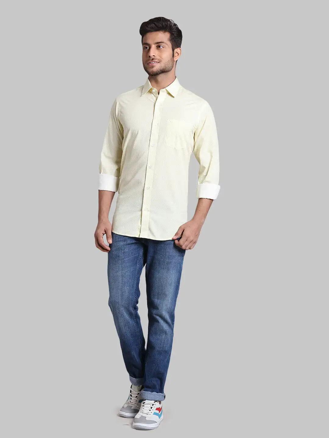 Men Regular Fit  Blue Shirt