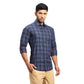 Men Contemporary Fit Dark Red Shirt