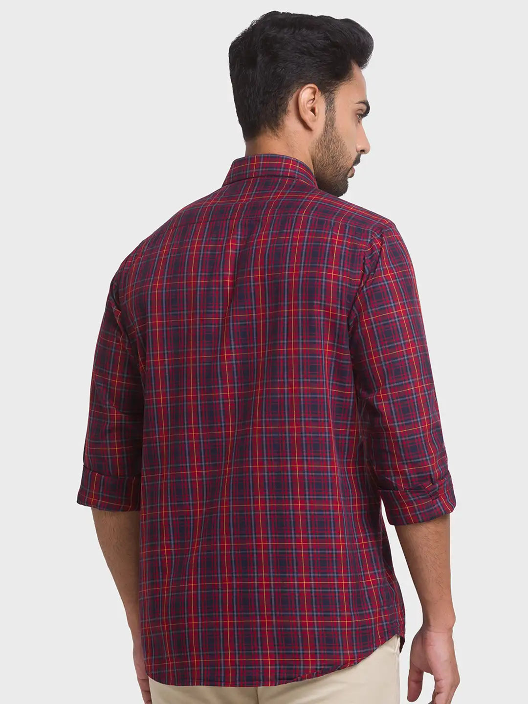 Men Contemporary Fit Medium Yellow Shirt