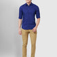 Men Contemporary Fit Blue Shirt