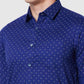 Men Contemporary Fit Blue Shirt