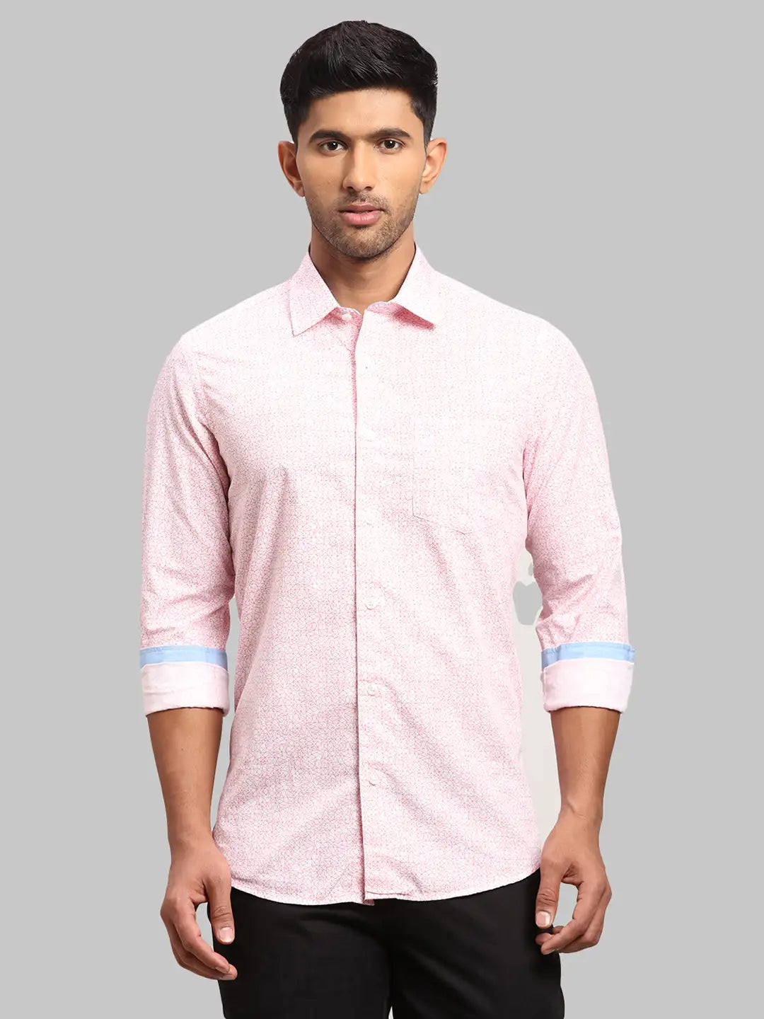 Men Contemporary Fit Medium Orange Shirt