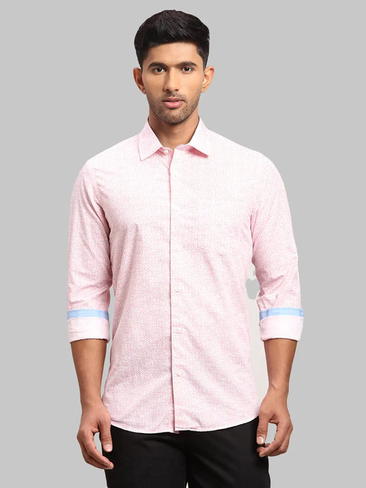 Men Contemporary Fit Medium Orange Shirt