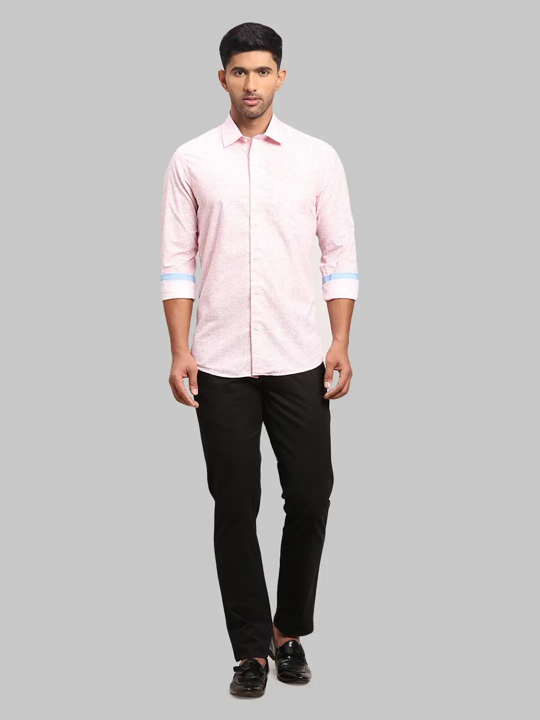 Men Contemporary Fit Medium Orange Shirt