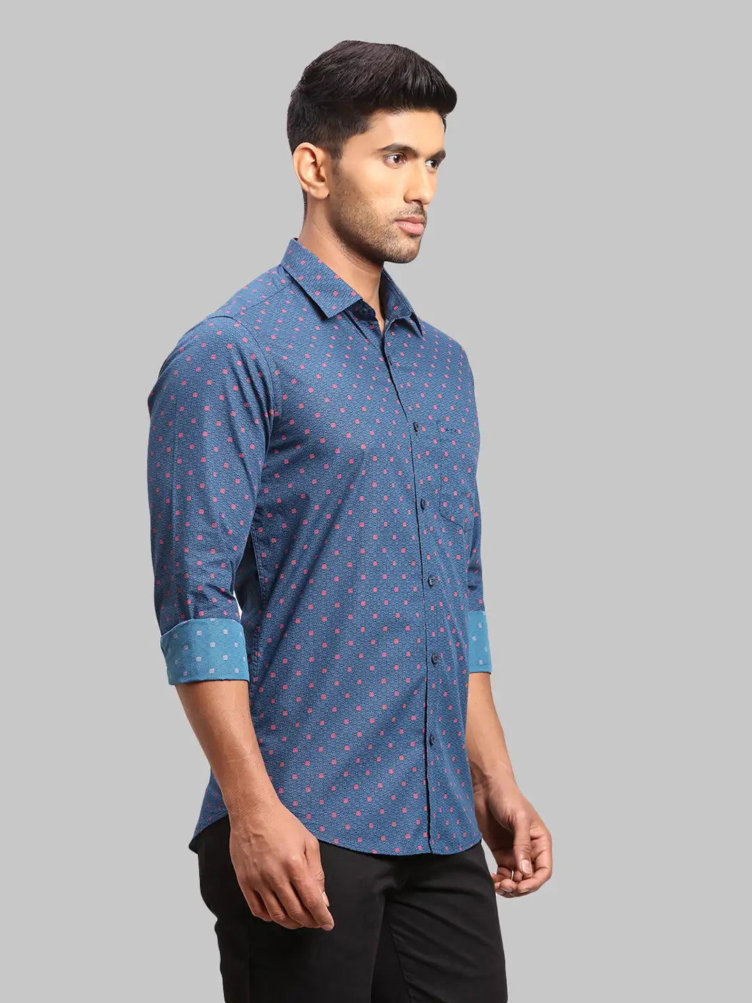 Men Contemporary Fit Medium Yellow Shirt