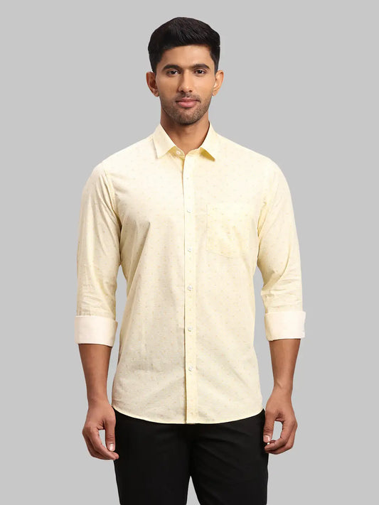 Men Contemporary Fit White Shirt