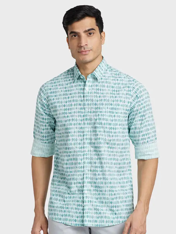 Men Regular Fit Blue Shirt
