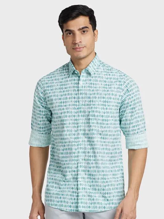 Men Regular Fit Blue Shirt