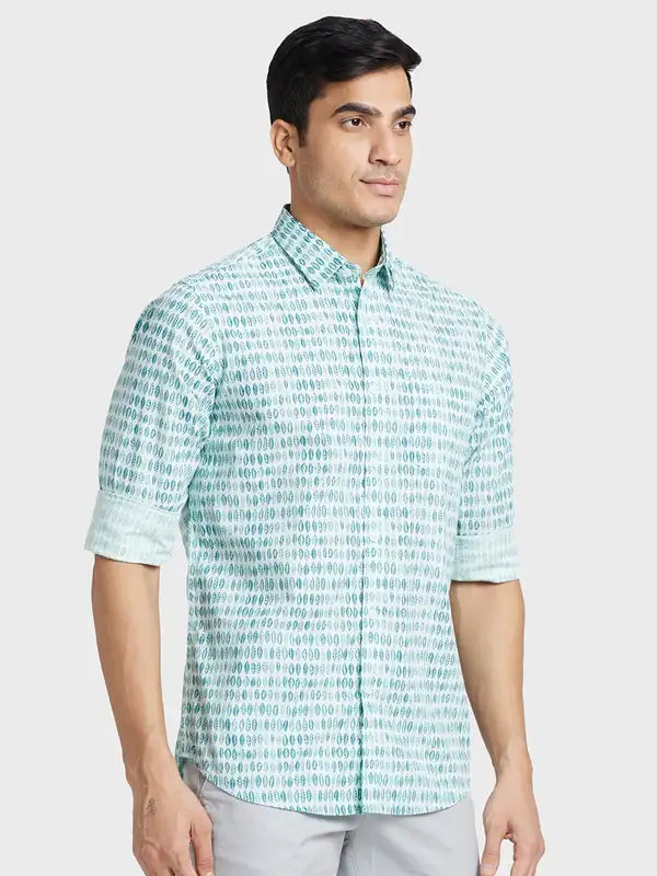 Men Regular Fit Blue Shirt