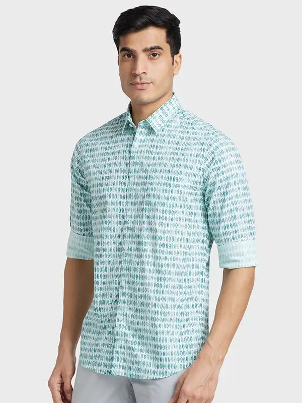 Men Regular Fit Blue Shirt