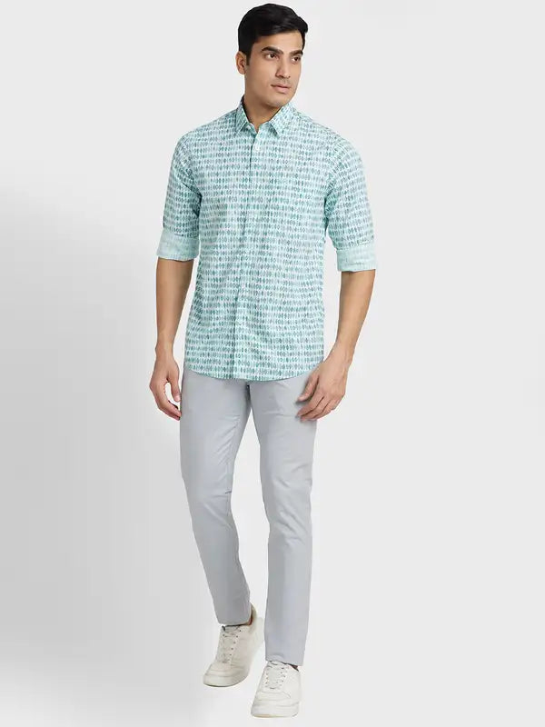Men Regular Fit Blue Shirt