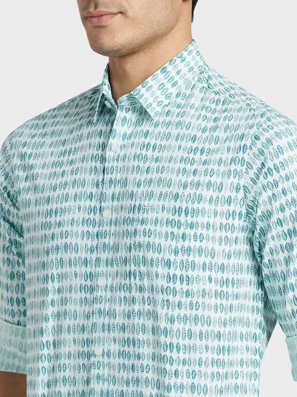 Men Regular Fit Blue Shirt