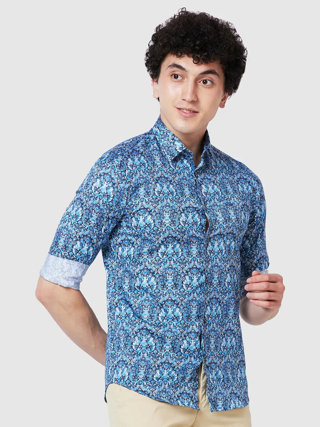 Men Contemporary Fit Fawn Shirt