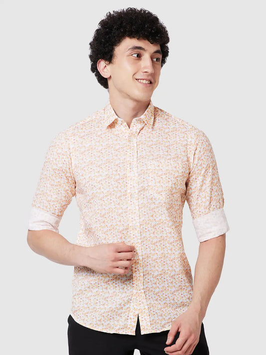 Men Contemporary Fit Red Shirt