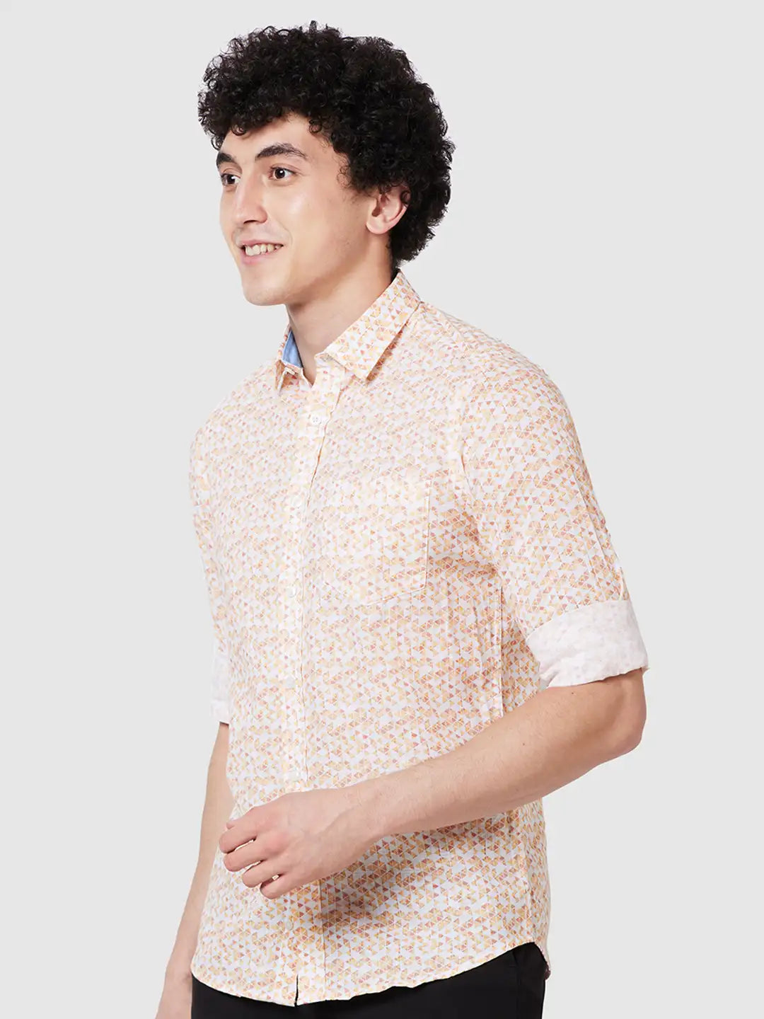 Men Contemporary Fit Red Shirt