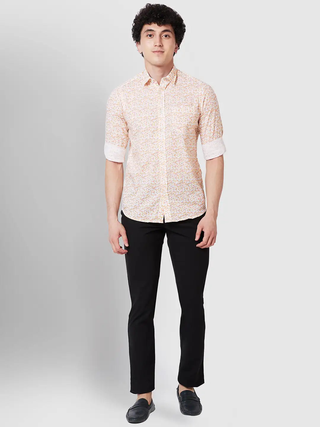 Men Contemporary Fit Red Shirt