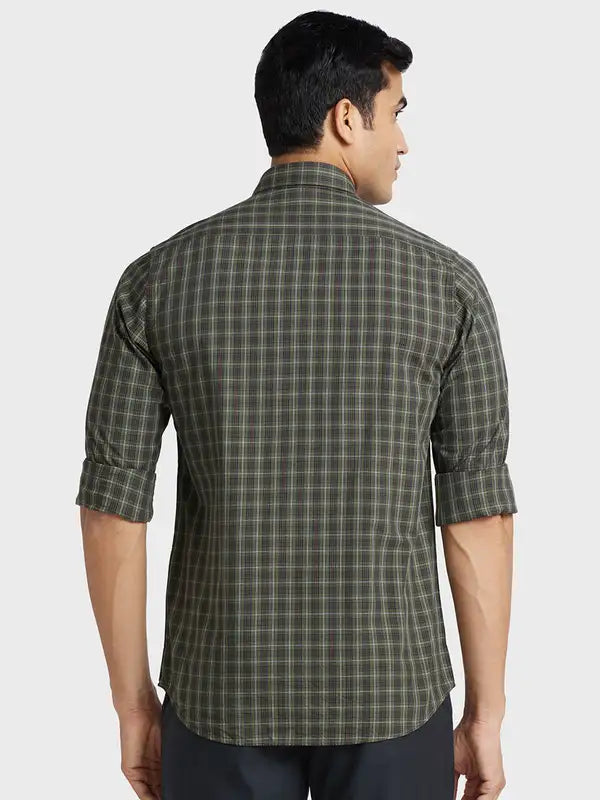 Men Tailored Fit Light Grey Shirt