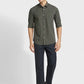 Men Tailored Fit Light Grey Shirt