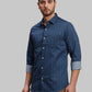Men Regular Fit Blue Shirt